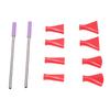 2Pcs Stainless Steel Straw 8Pcs Blow Nozzles Set Multifunctional Acrylic Pouring Paint Supplies