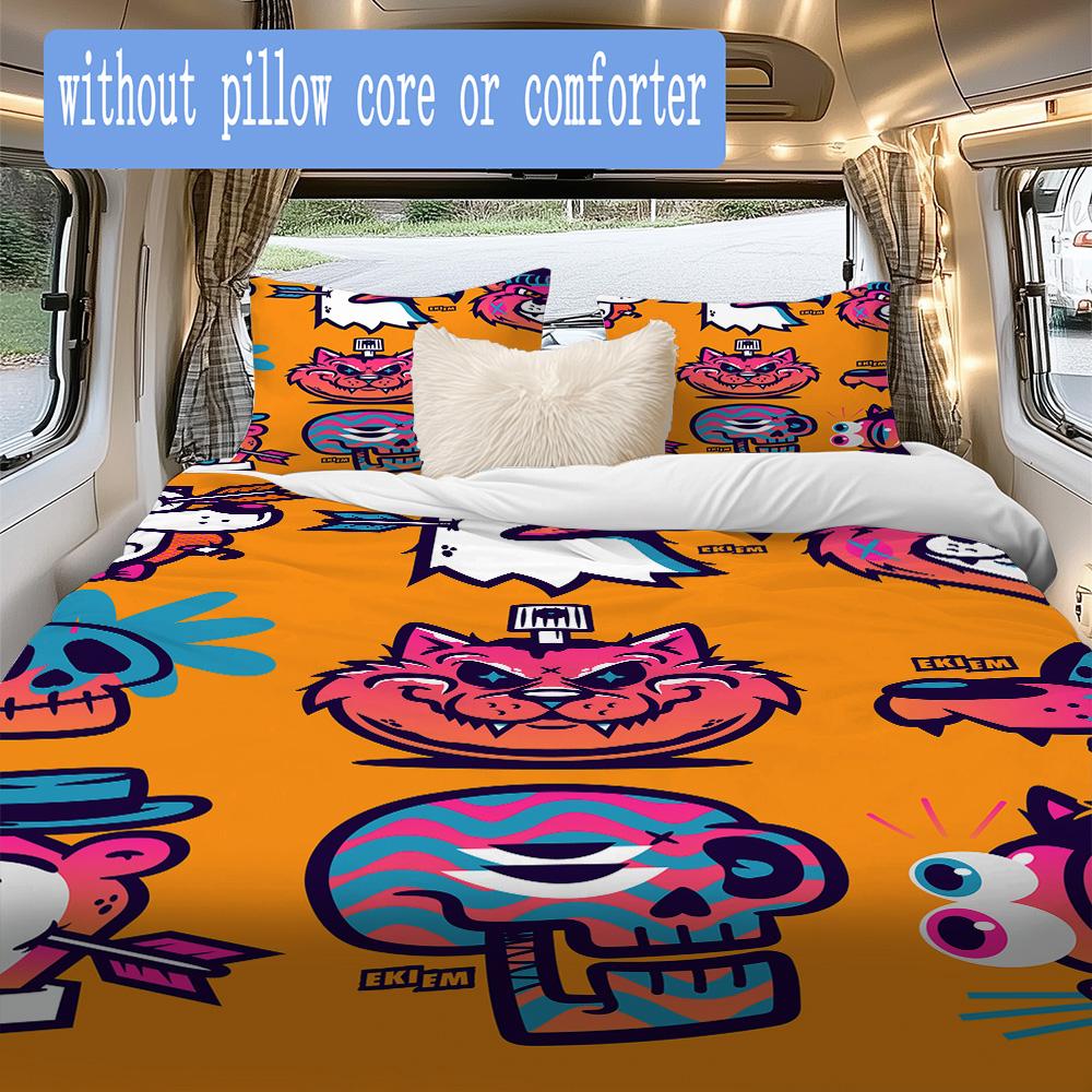 Lively Digital Print Pattern Bedding,Quilt Set Quilt Cover Pillowcase Home Birthday Gift (1*duvet Cover+2*pillowcase,without core)ZSJT0917225