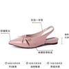 Bow women bag head Roman sandals summer fashion niche design sense commuter invisible pointed wedge heel women's shoes
