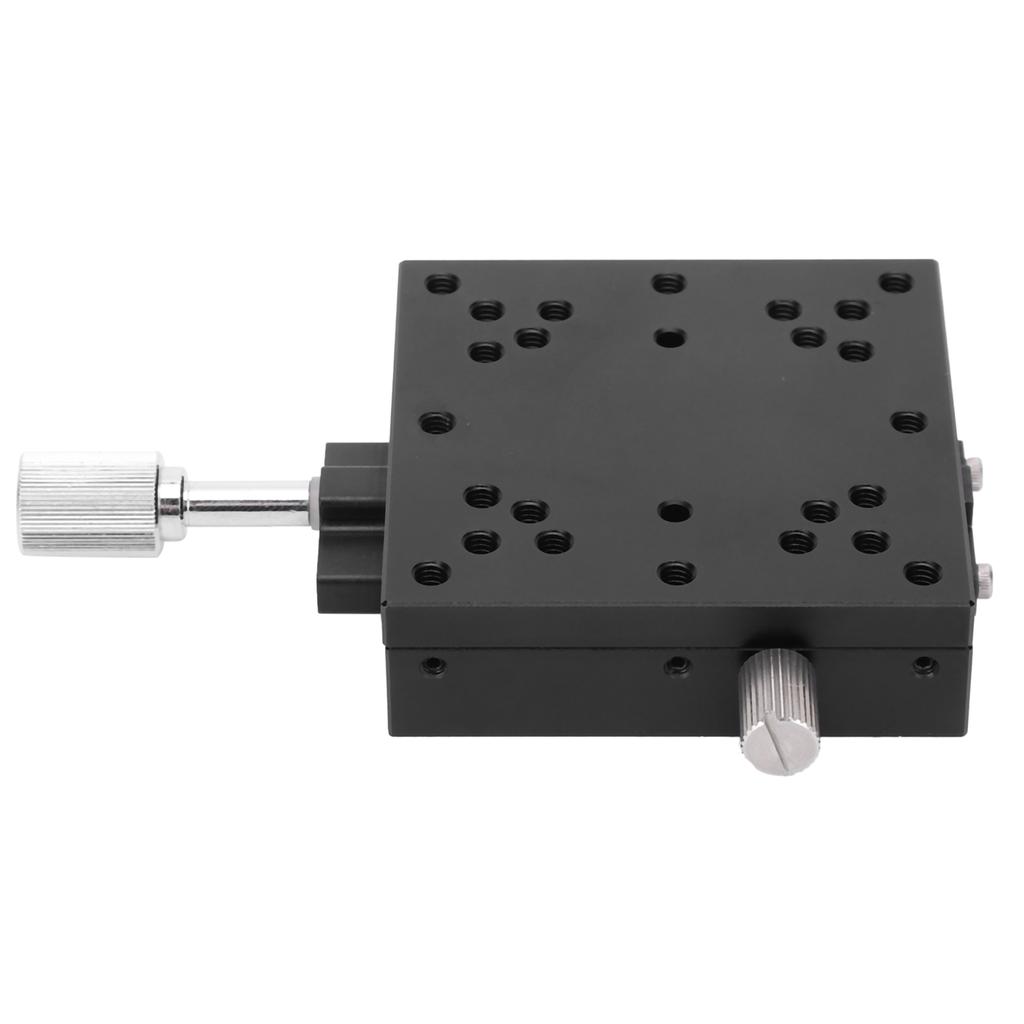 Manual Sliding   Aluminum Alloy Linear Stage with Dovetail   and Knob Control for X S C 60 60mm 30m Accuracy