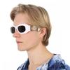 VerSace Dark Gray Irregular Men S SunglaSSeS Ve4425u 314 87 53 White