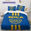 Club Atlético Boca Juniors Pattern Bedding,Quilt Set Quilt Cover Pillowcase Home Birthday Gift(1 * duvet cover + 2 * pillowcase, without core)