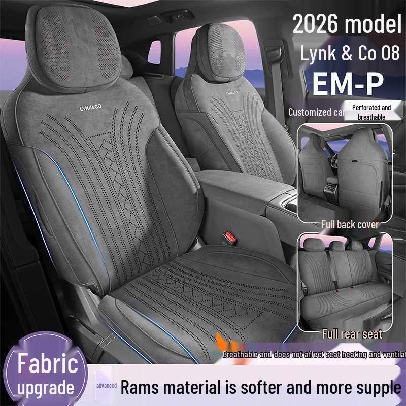 Lynk & Co 08 EM-P Saddle Pad: Fits 26 Models, Breathable, Perforated Car Seat Covers.