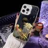 Anime the Summer Hikaru Died Phone Case For iPhone 16 15 14 13 12 11 Pro Max White Ultra-thin Laser Metallic Aurora Funda