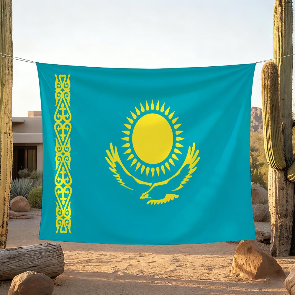 Land K-Kasachstan Flagge Für Camping Party Picknick Studio Stand Hintergrundwand Innendekoration Banner