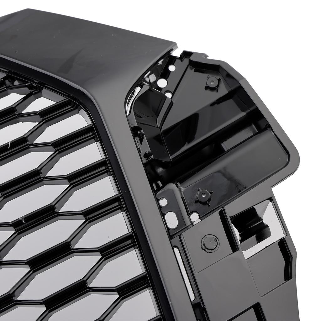 RSQ3 Style Front Honeycomb Grill Grille 8U0853653M Fit Q3 2016-2018 Gloss Black