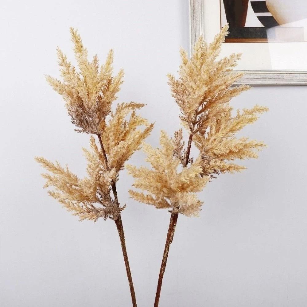 Künstliche, getrocknete Schilfrohrblumen im Landhausstil – realistische künstliche Pflanzenblumen fürs Büro