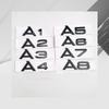 Car Trunk Letters Badge Stickers For Audi A1 A3 A5 A6 A7 Q2 Q3 Q5 Q7 1.9 2.0 2.5 3.0 4.0 5.0TDI 30 35 40 45 50 55TFSI 2.0T 3.0T
