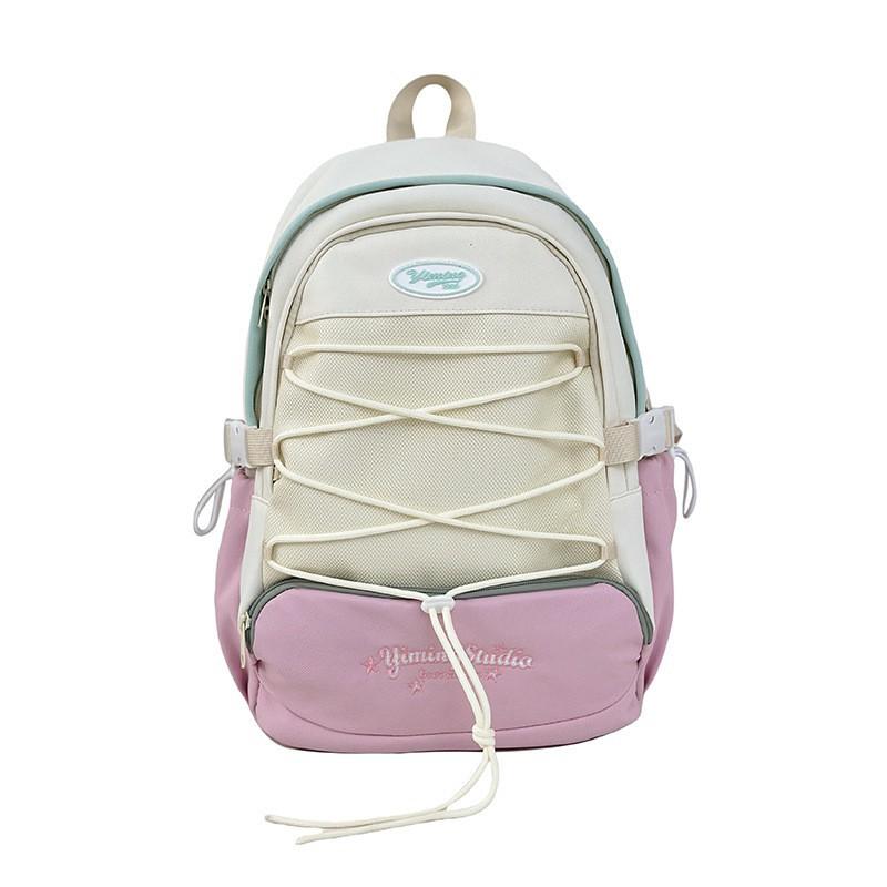 

2025 Новый японский рюкзак Простой повседневный корейский Большая вместимость Свежий сладкий Школьный рюкзак для ученика средней школы