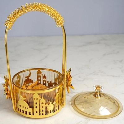 Snacks Koekjes Serveerschaal Taartbord met Deksel Herbruikbare Dessertschaal Ronde Opbergorganizers Woondecoraties