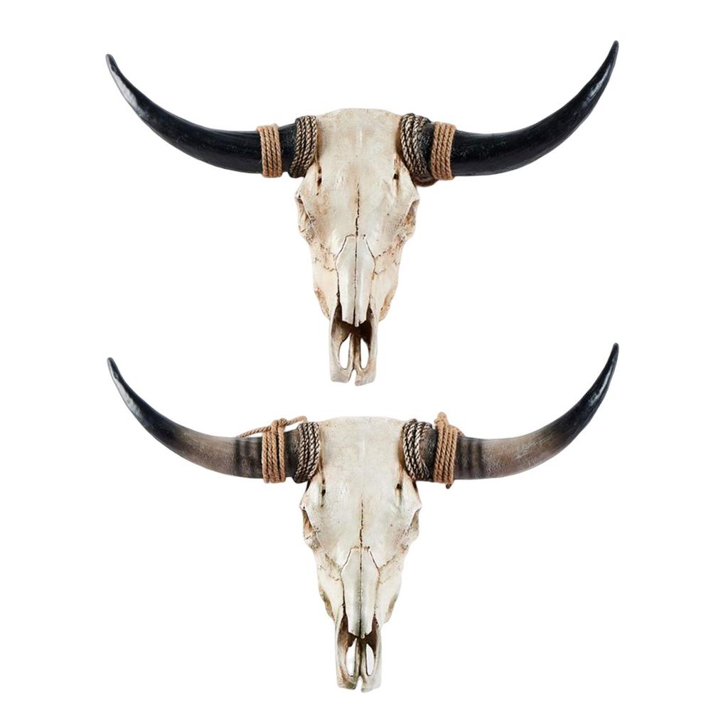 Decorative Animal Heads Wall Art Featuring Cow for Living Room