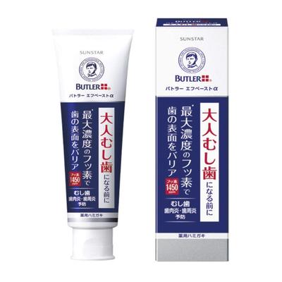 BUTLER (Butler) Quasi-drug F Paste (Alpha) Toothpaste High Concentration Fluoride 1450ppm Cavity Prevention Gum Care Periodontal Disease Bad Breath