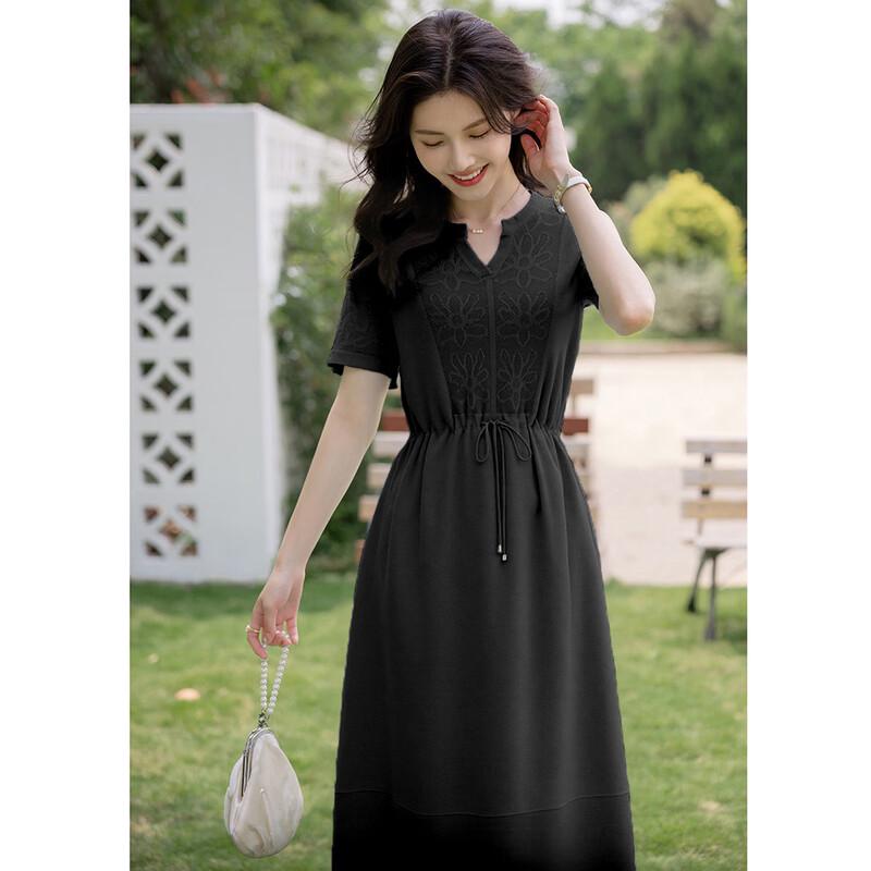 

MOKANA Women s Short Sleeve Midi Dress One Size