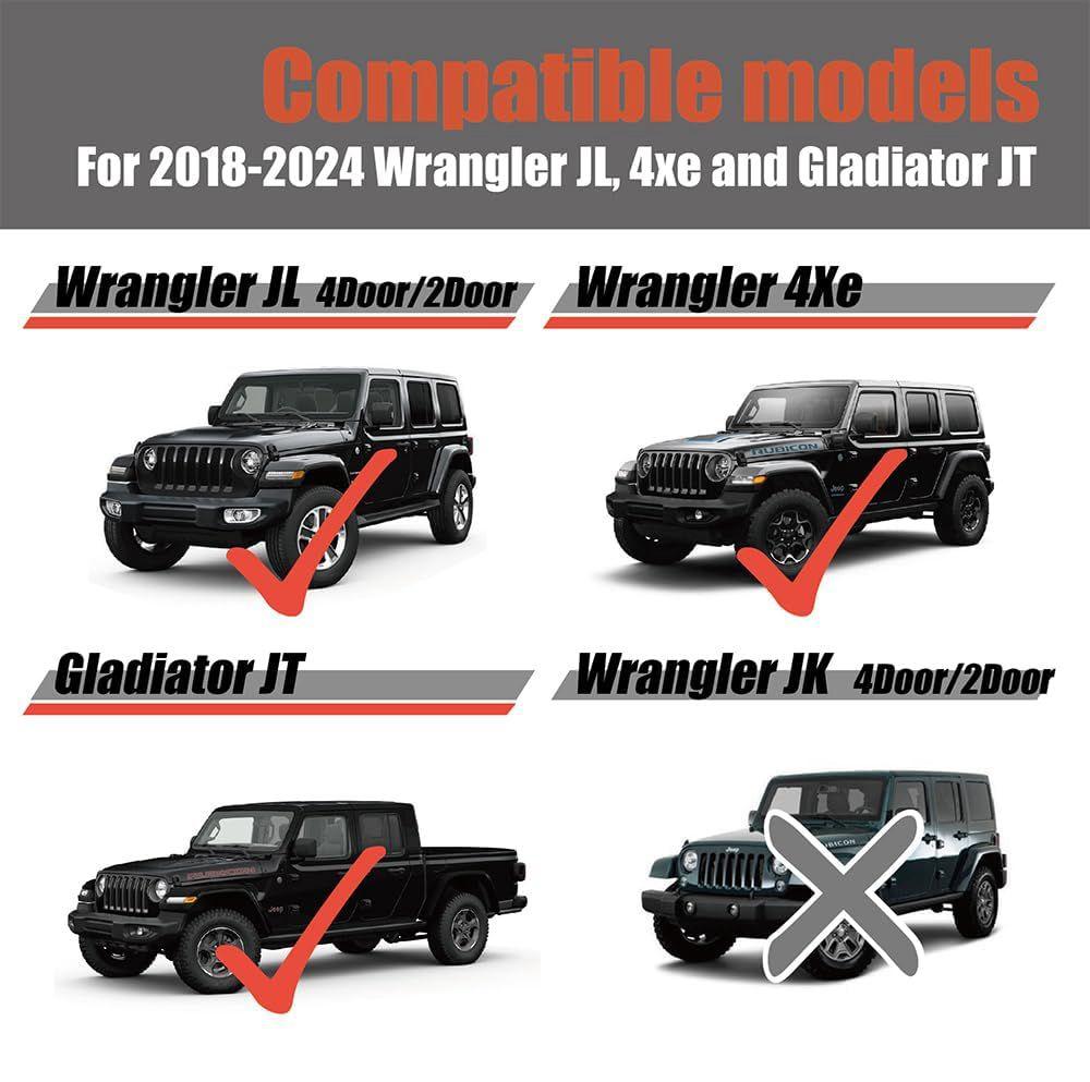 Multi-Function Car Window ABS Cup Holder For 2018-2025 Jeep Wrangler JL 4 Door JT Gladiator Modified Accessories