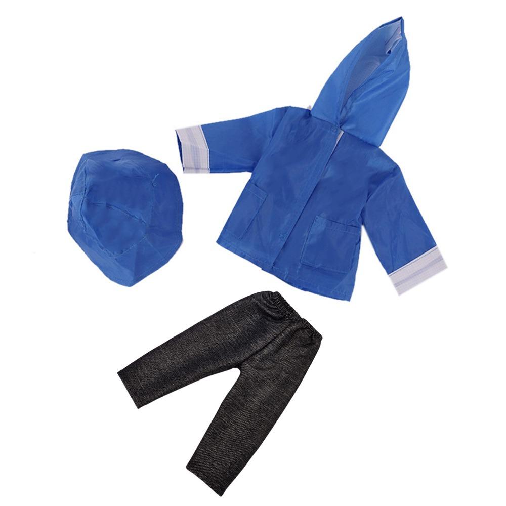 

18 дюймов/43 см кукольный плащ набор разноцветные кукольные аксессуары новая кукольная одежда подарочная игрушка синий