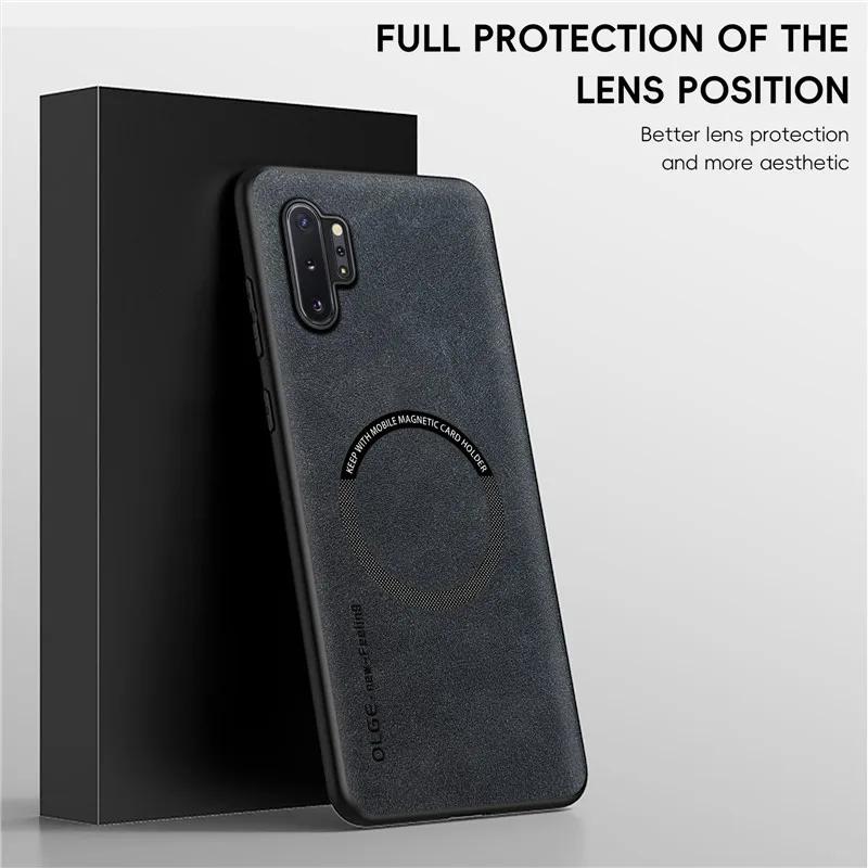 Magnetic Retro Leather Soft Case For Samsung Galaxy Note10 Plus Note10 Plus Wireless Charging Phone Case Cover