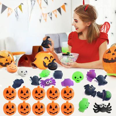 10pcs/set, Halloween Pumpkin Shells, Open-ended Pumpkin Shells, Party Trick or Treat, Mardi Gras Gifts, Candy Pumpkin Tins, Halloween Gifts
