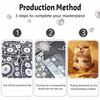 Funny Groundhog with Pearls Framed Pearl Painting Kit DIY 3D Sparkling Bead Canvas Art Relaxing Handmade Craft Gift for Women Aesthetic Decor