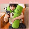 Bamboo Panda Long Pillow  Soft Plush Toy For Girls Bed  Stuffed Animal Doll