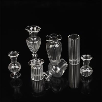 Cute Mini Glass Vase Plant Hydroponic Terrarium Art Plant Hydroponic Table Vase Clear Glass Crafts Diy Aromatherapy Bottle