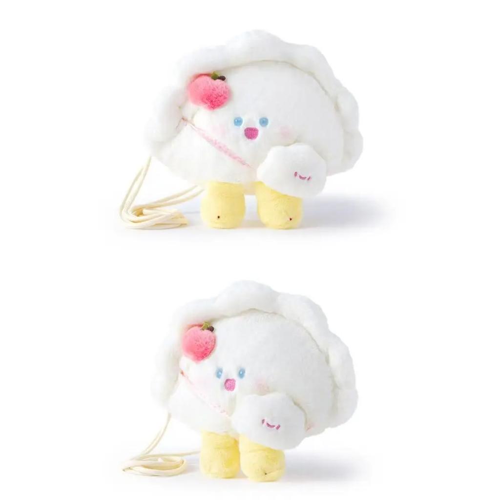 27cm New Simulation Food Dumpling Crossbody Bag Series Plush Toy Figurine Cartoon Anime Cute Gift for Friends Fun Doll