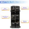 Unifizz Power Window Switch 35750-T0A-H01 Front Left Driver Side Master Control Switch - Compatible with Honda CR-V 2012-2016 Electric Window
