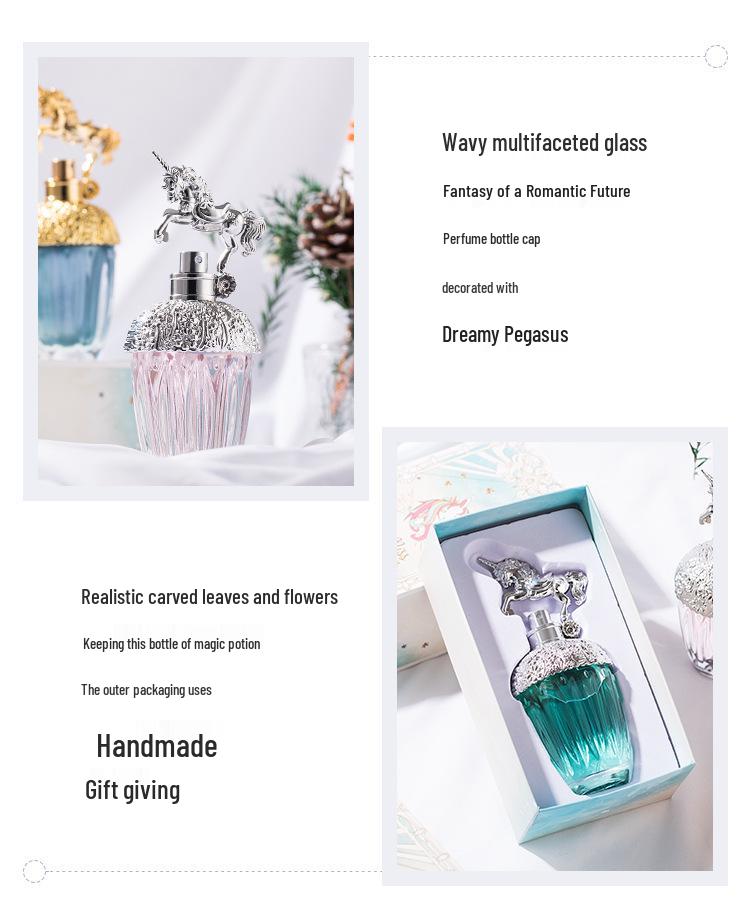 Unicorn Gold Foil Sand Perfume for Men & Women - Long-Lasting Light Fragrance, TikTok Favorite, Vietnamese.
