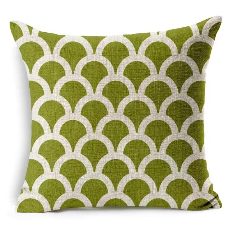 45X45Cm Colored Geometric Lines Color Blocks Abstract Throw Pillow Cover Decorative Pillowcase