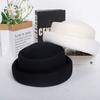 Adjustable Top Hat for Women 100% Wool Millinery Berets Trendy Wool Cap  for Party