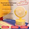 Practical Small Cooling Fan Air Circulation Fan with Adjustable Speed & Light Suitable for Indoor Desk Table Mounting