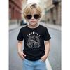 European Size Boys Round-neck Short-sleeved T-shirt with Mushroom Pattern Print