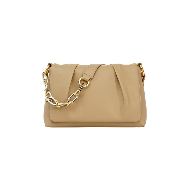 Leather high-end bag women's 2025 niche women's bag new versatile texture cloud bag single shoulder crossbody armpit bag