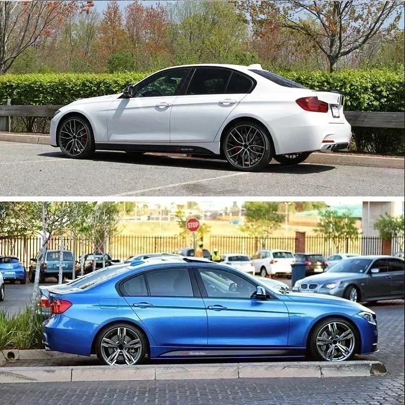 2pcs Car Door Side Skirt Sill Stripe Carbon Decals Styling For Mercedes Benz A C E Class GLE GLB GLC W205 W212 W213 X253 QE1