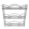 Seasonings Rack 3 Tier Metal Seasonings Organizer with Anti Slip Rubber Foot Pads for Kitchen Countertop