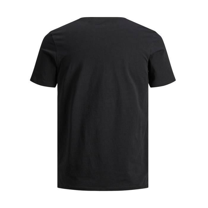 Tee-shirt - Jack & Jones - Homme - Regular - Noir - Manches courtes