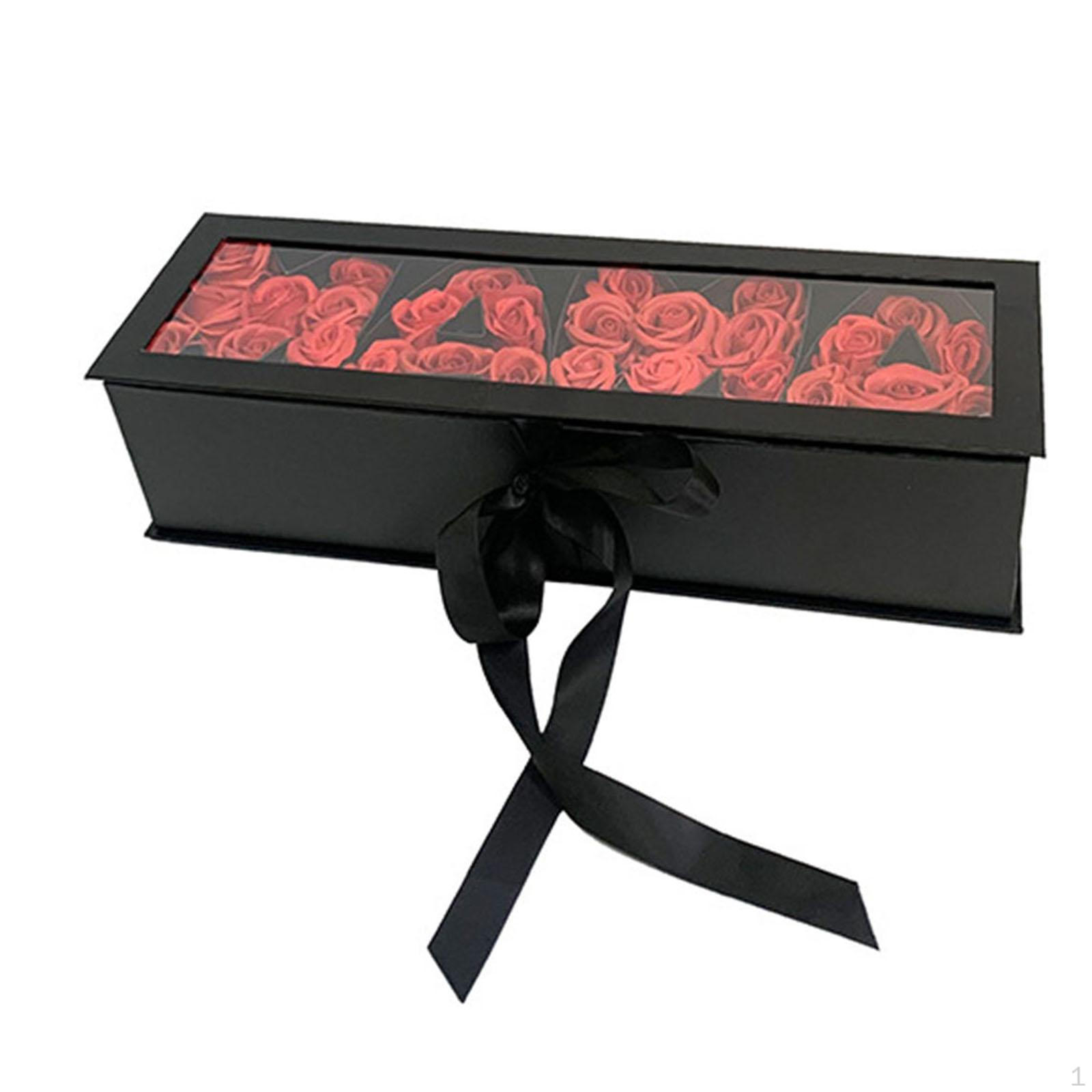 

Blank Mom Letter Shaped Fillable Souvenir Gift Box Mother s Day Paper Soap Packaging for чорний