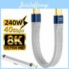 C 240 Вт Короткий USB 40 ГБ на USB C Кабель Быстрая Зарядка Type C Шнур 40 Гбит/с Передача Данных 8K Плоский Кабель-удлинитель для Данных и Зарядки