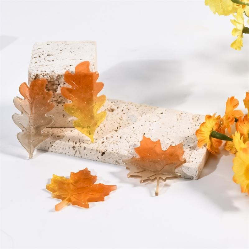 Silicone Pendant Mold Earring Molds Maple Leaf Shape Jewelry Molds Silicone Texture Present for Jewelry Enthusiasts