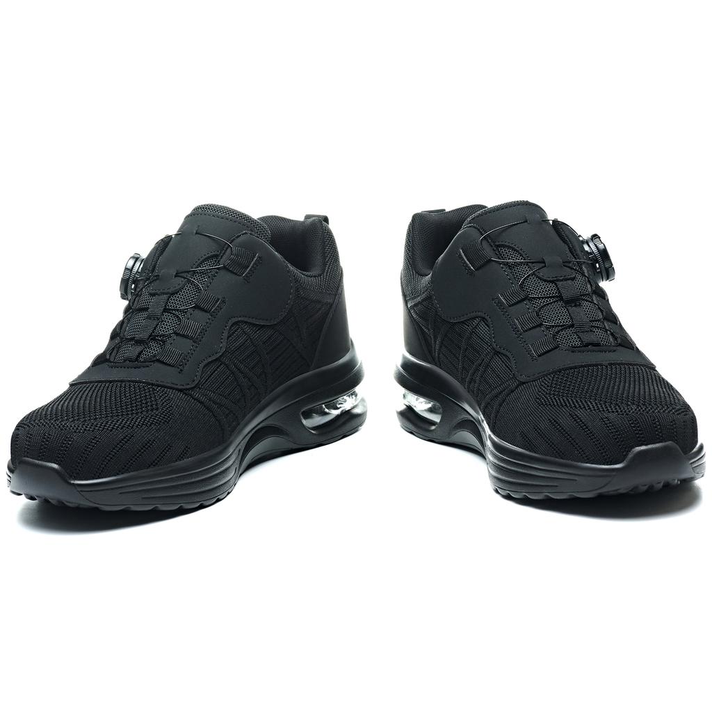 New Men's Rotary Buckle Safety Shoes Anti-Impact Anti-Piercing Lightweight Work Boots Fashion Sporty Design for Outdoor Pro