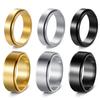 Drehbarer 6/8mm Titanstahl Herren Outdoor Partnerring