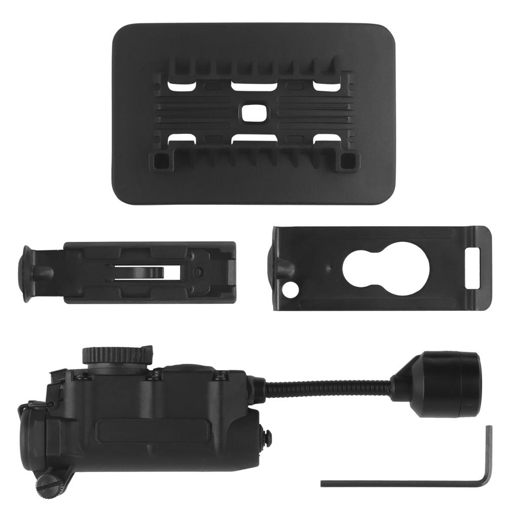 Sidewinder Helmleuchte Taktische Stroboskoplicht Rot/Grün/Blau/Weiß/IR Kopf IFF Licht Jagd Angeln Hilfs-LED-Taschenlampe