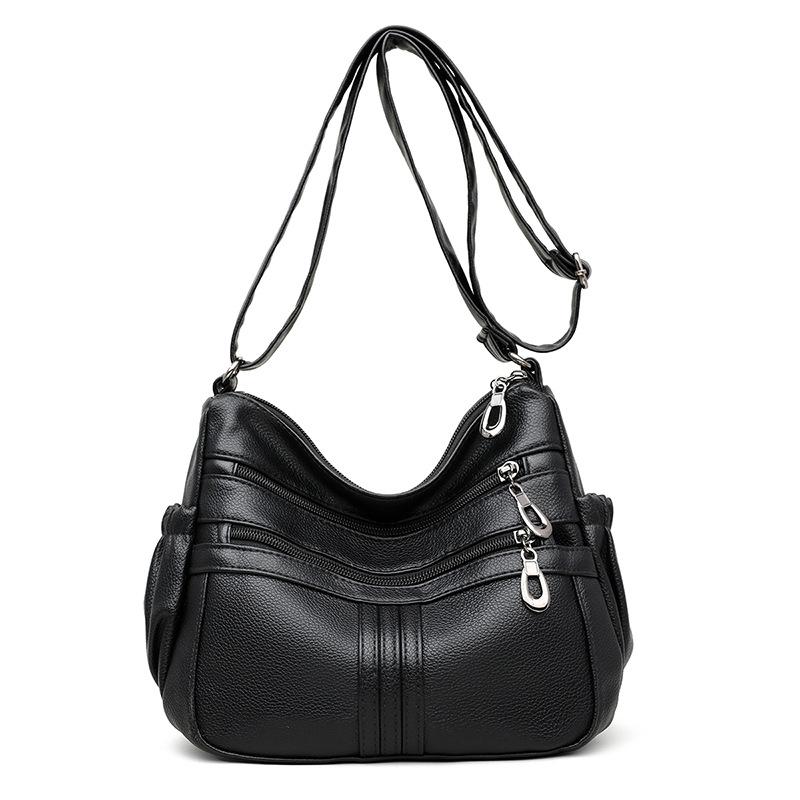 Texturierte Damentasche lässige Mode mehrschichtige Umhängetasche