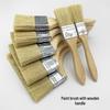 Natural Pig Hair Barbecue and Dust Brush - Soft, Brown, Industrial Waterproof Tool for Household Use