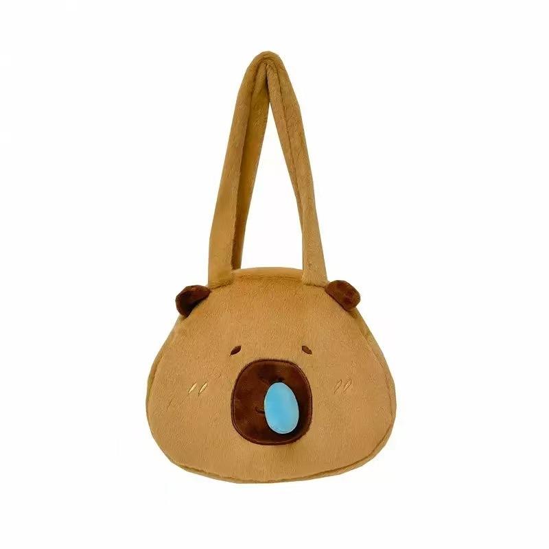 

Capybara With Carrot Snout Plush Crossbody Shoulder Bag Animal Bag Cartoon Snot
