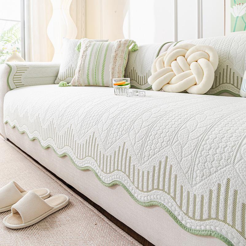 

Подушка для дивана в форме неправильного боба, летняя новинка 2025 года, коврик из ледяного шелка, фиксированный, нескользящий и устойчивый к царапинам от кошек 30 * 50 waist pillowcase