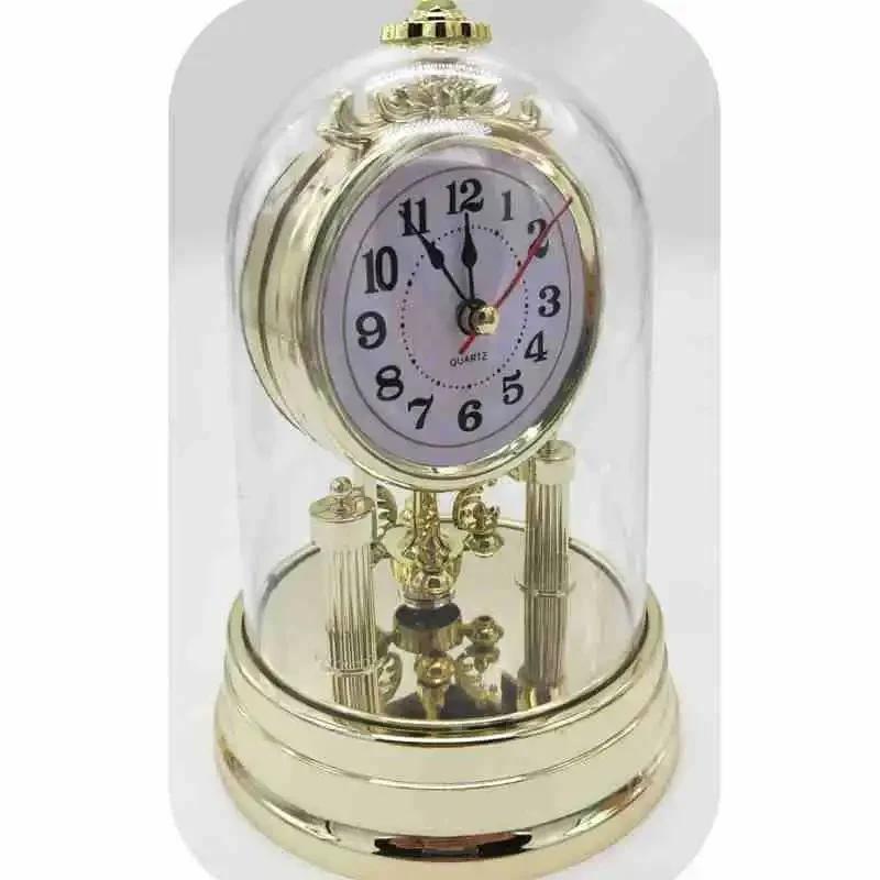 Antique Clock Plastic Quiet Table Clock European Retro Bedroom Desktops Clock Farmhouses Watch Home Decorations Desk Gadgets