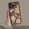 Retro Oil Painting Flowers Suitable for Apple 16PRO Mobile Phone Case Iphone15 Matte Silicone 14 Fine Hole Anti-fall 7/8