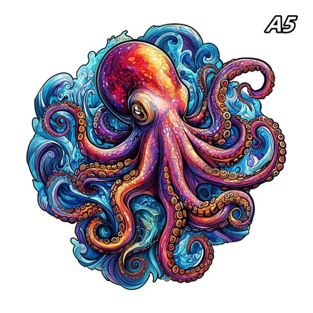 Irregular Animal Shaped Wooden Puzzle Colorful Succulent Wooden Puzzle Magic Puzzle Intellectual Toy Educational Toys Game Birth