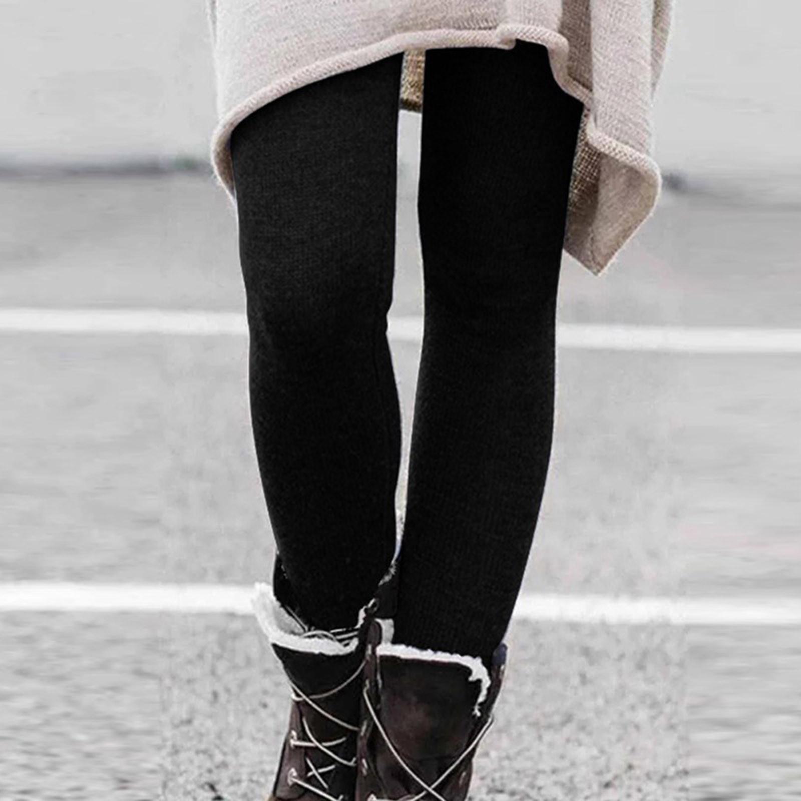 

Women s And Winter Color Leggings Thin Warm Boots Pants XL чёрный