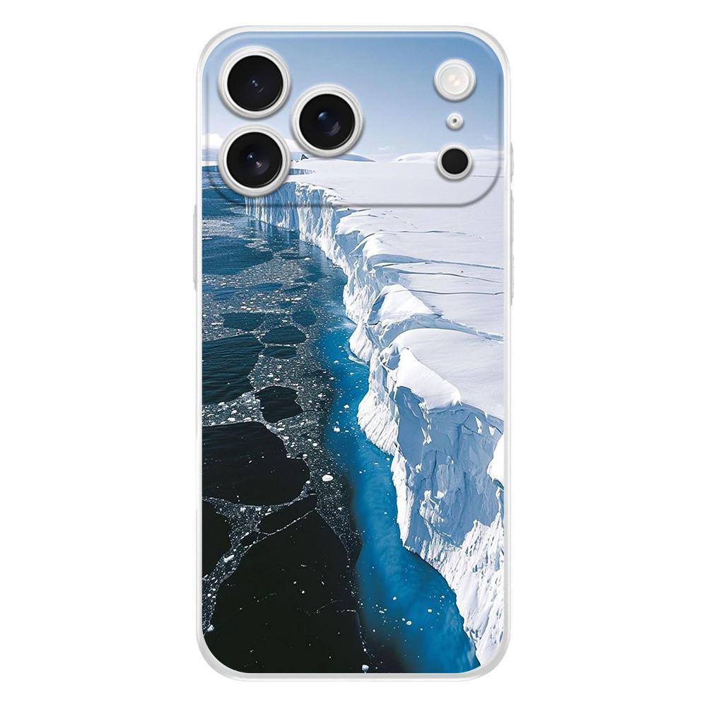 Klare TPU-Handyhülle für iPhone 17 Air 16E 16 11 15 14 Pro MAX 12 13 7 8 Plus SE Oster-Abdeckung Schutz Antarktis Schneelandschaft
